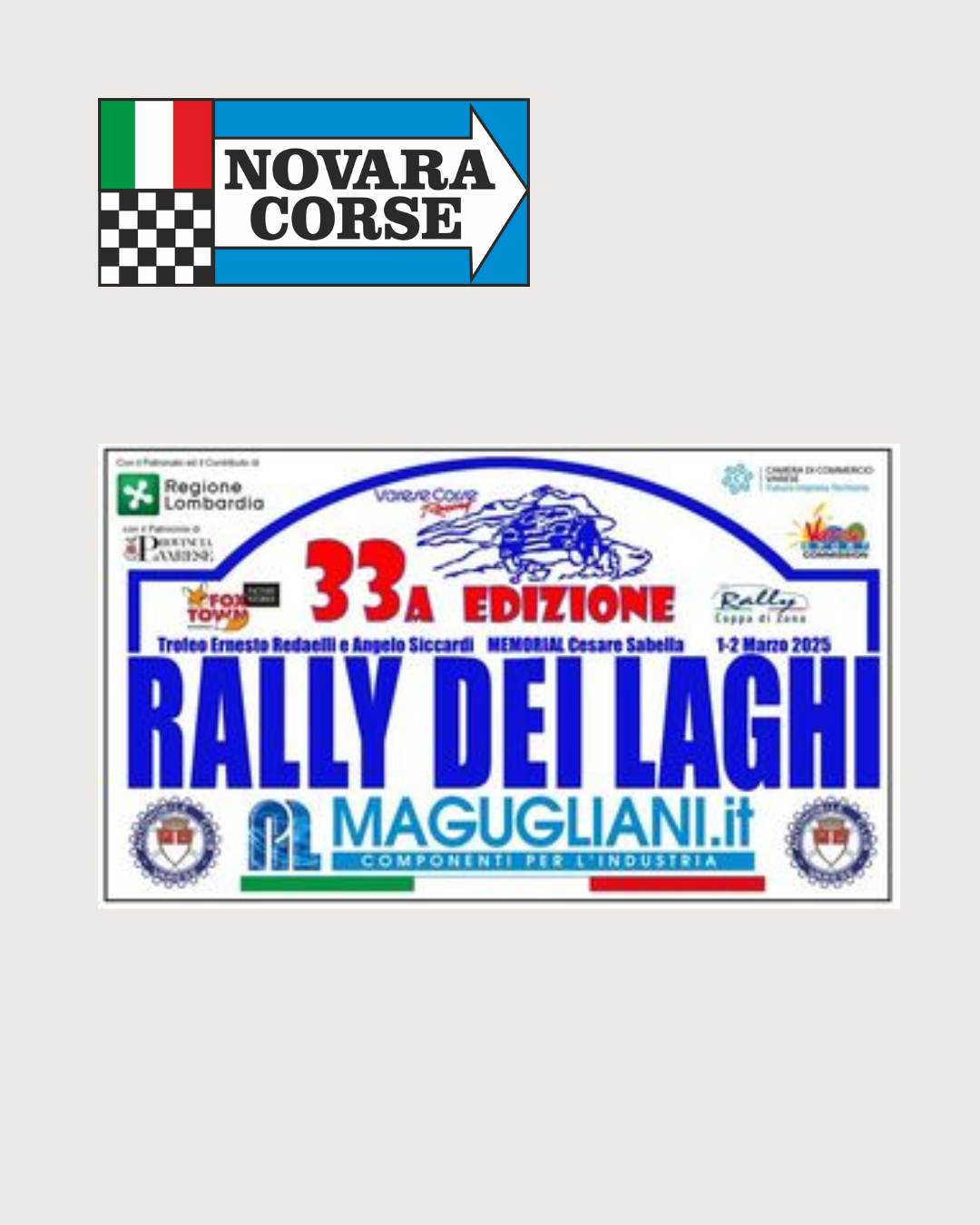 Novara Corse al 33° Rally Internazionale dei Laghi!